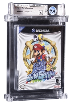 2002 Nintendo GameCube (USA) "Super Mario Sunshine" Sealed Video Game - WATA 9.4/A+